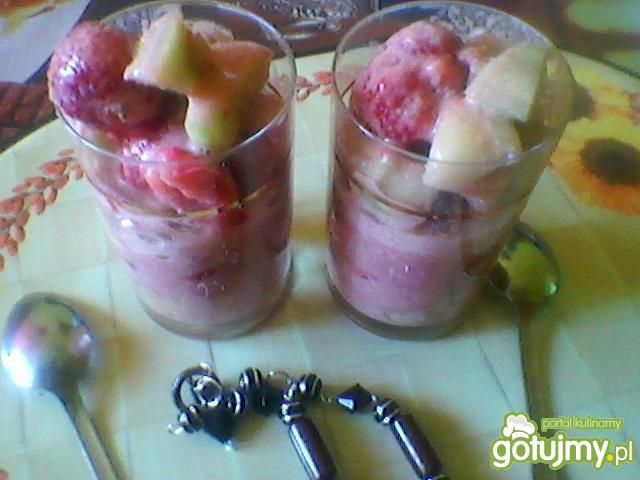 melonowo truskawkowy deser melonowo truskawkowy deser