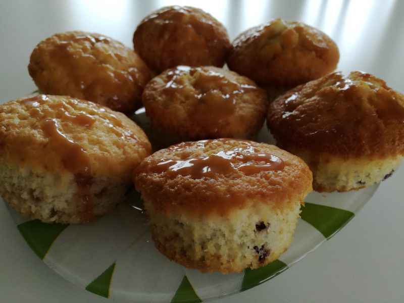 Miękkie, delikatne babeczki, muffinki z jagodami Miękkie, delikatne babeczki, muffinki z jagodami