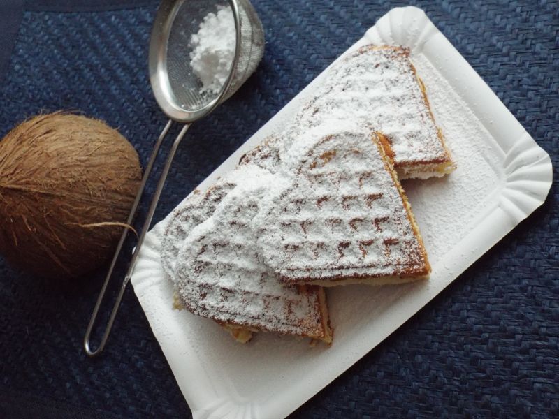 Miękkie gofry kokosowe Miękkie gofry kokosowe