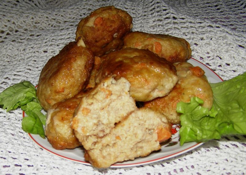 Mielone drobiowo marchewkowe kotlety