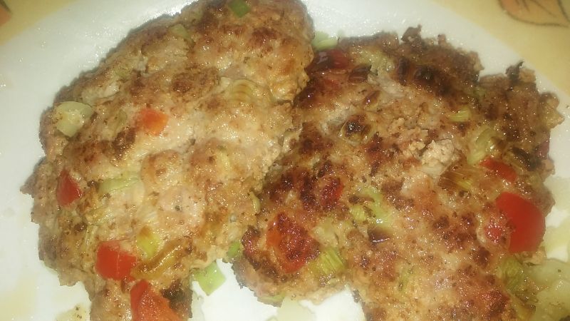 Mielone placuszki z warzywami