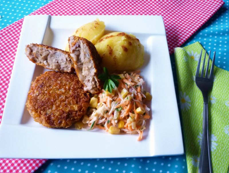 Mielone z boczniakami