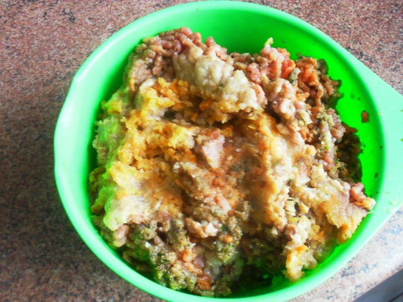 Mielone z cukinią i innymi warzywami  