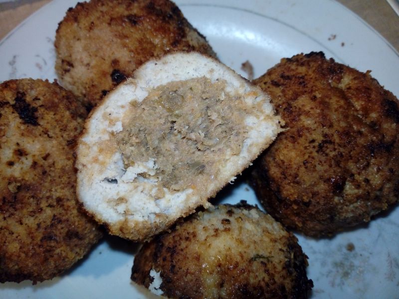 Mielone z farszem z soczewicy