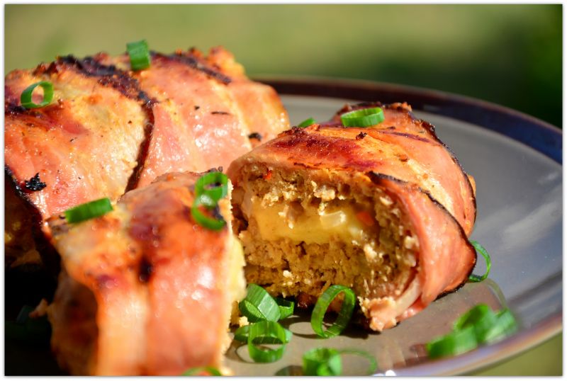 Mielone z grilla z brokułem i ziemniakami