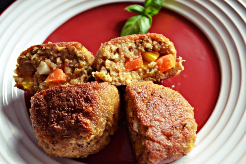 Mielone z kalafiorem i marchewką Mielone z kalafiorem i marchewką