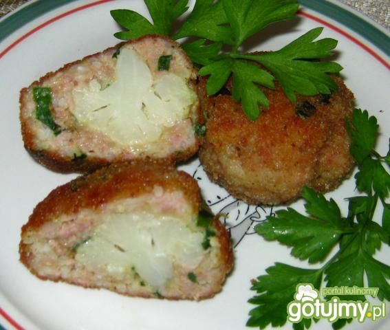 Mielone z kalafiorową niespodzianką