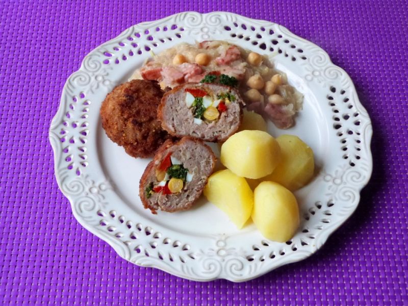 Mielone z kolorowym nadzieniem