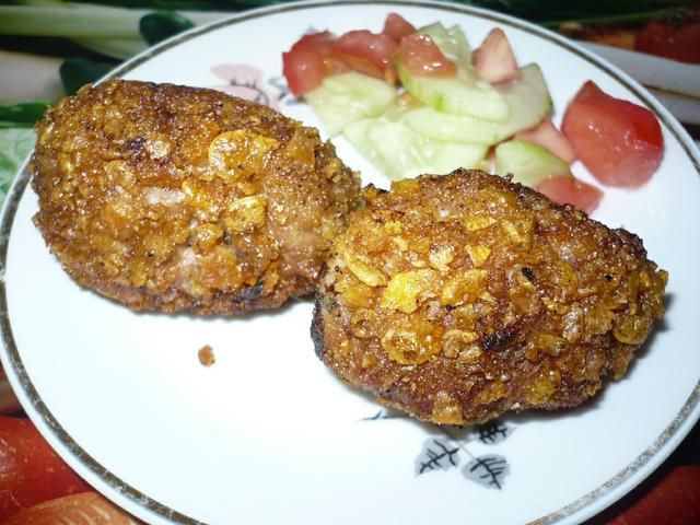 Mielone z płatkami kukurydzianymi Mielone z płatkami kukurydzianymi