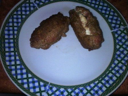 Mielone z serem pleśniowym  Mielone z serem pleśniowym