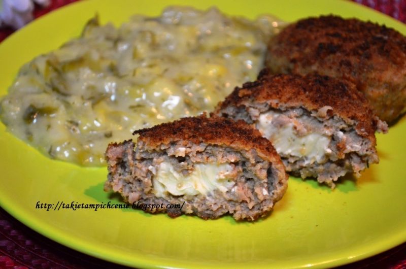 Mielone z serkiem topionym