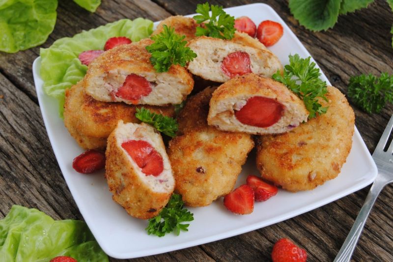 Mielone z truskawkami