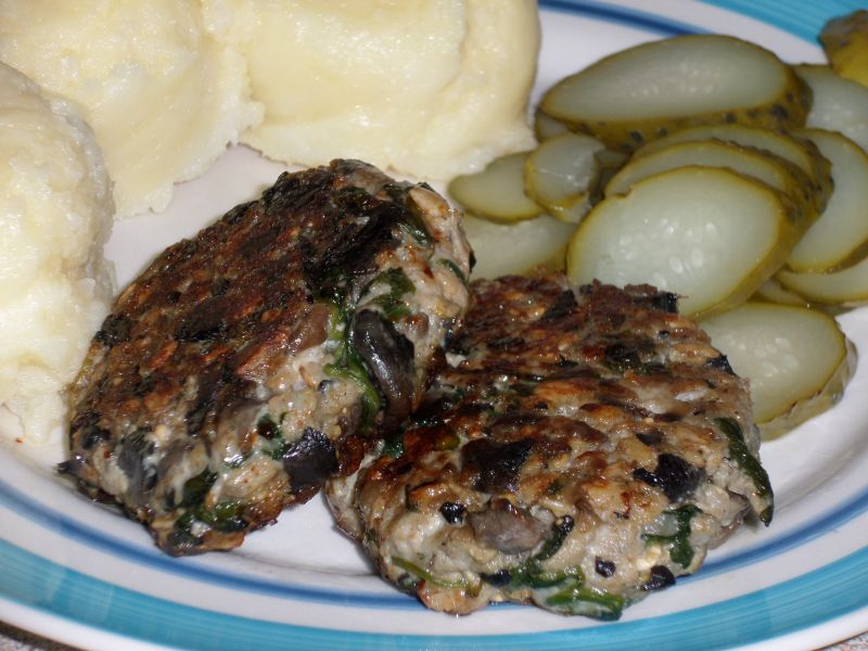 Mielone ze szpinakiem Mielone ze szpinakiem