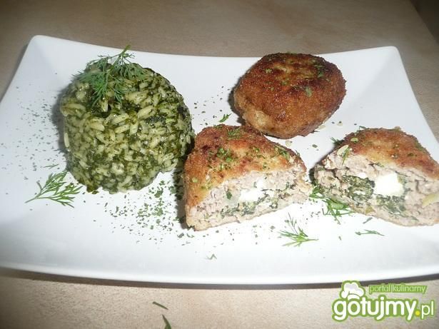 Mielone ze szpinakiem i fetą