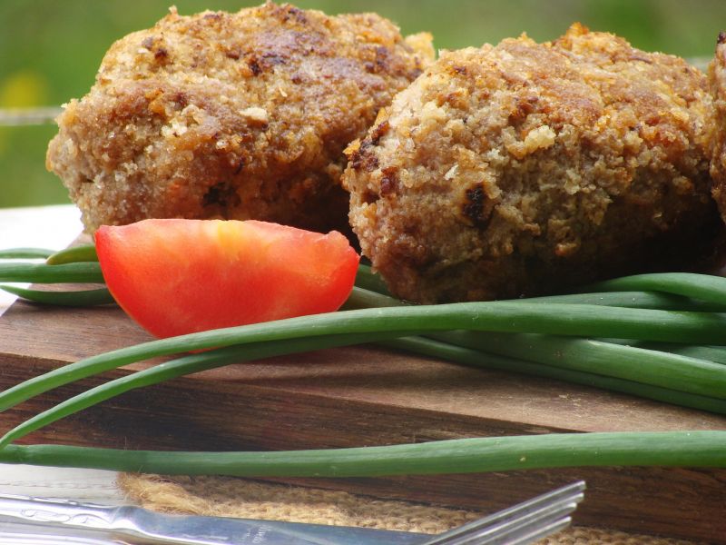 Mielone ze szpinakowym nadzieniem  Mielone ze szpinakowym nadzieniem