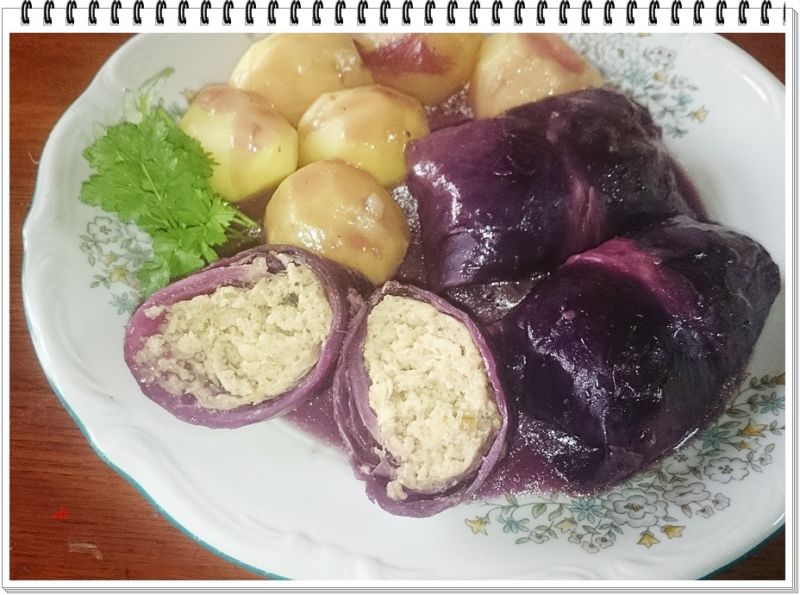 Mięsne gołąbki Eli w czerwonej kapuście 