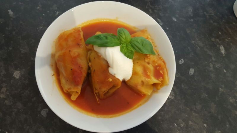 Mięsne gołąbki z kaszą jęczmienną