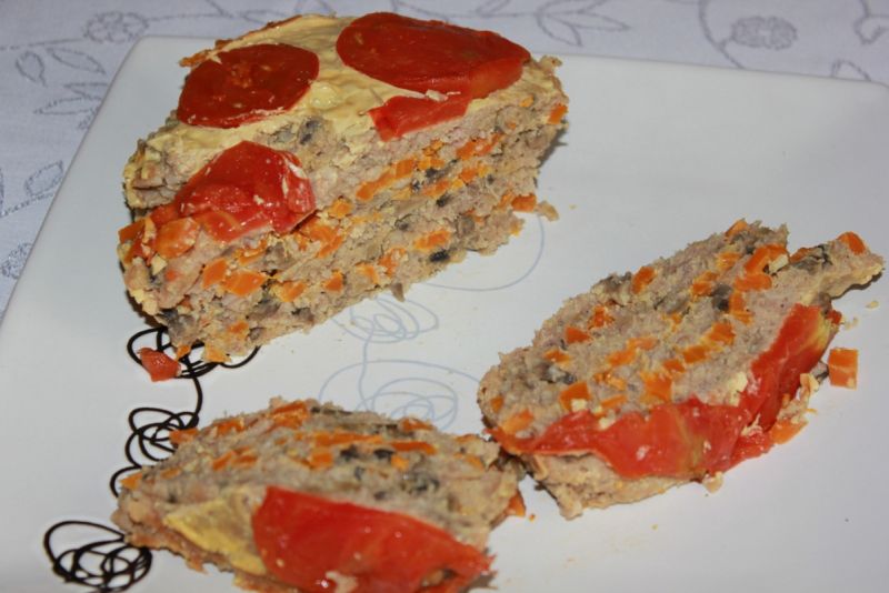 Mięsny blok z grzybami Mięsny blok z grzybami