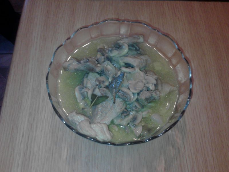 Mięso duszone z pieczarkami Mięso duszone z pieczarkami