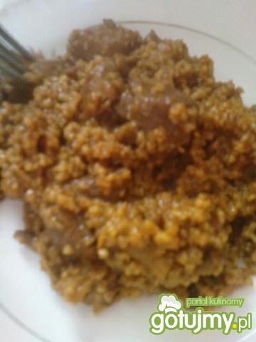 Mięso marynowane z kaszą