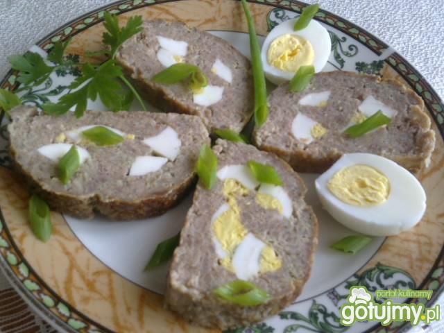 Mięso mielone pieczone z jajkiem 