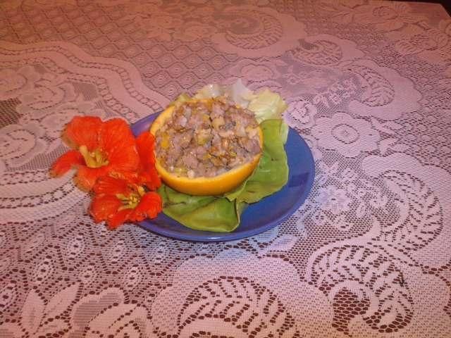 Mięso w pomarańczach