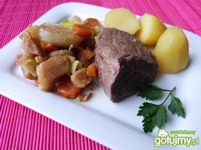 Mięso wołowe z warzywami 