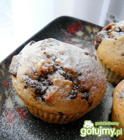 Miętowe muffiny z czekoladą Miętowe muffiny z czekoladą