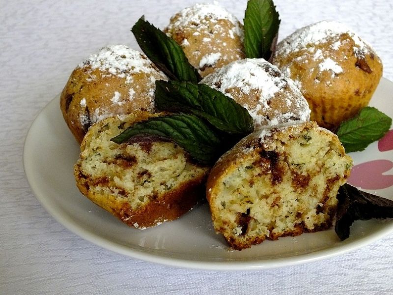 Miętowo - czekoladowe muffinki Miętowo - czekoladowe muffinki