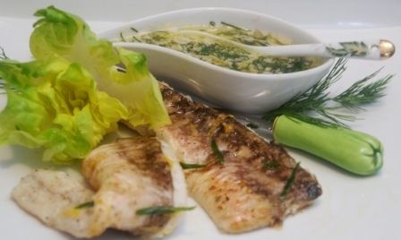 Miętus w sosie koperkowym