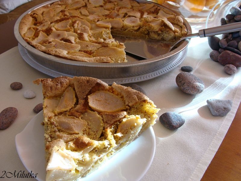 Migdałowa tarta z gruszkami Migdałowa tarta z gruszkami