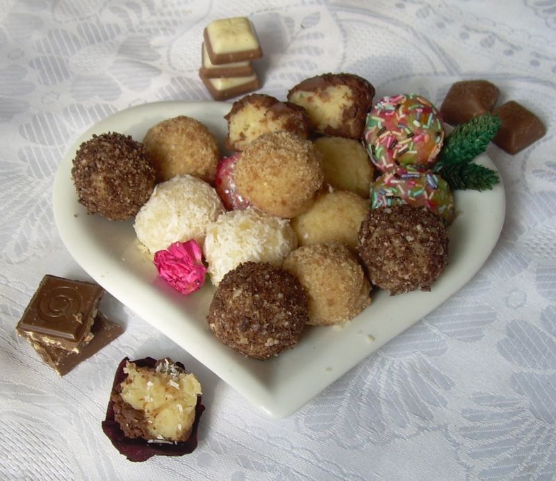 Migdałowe kulki z fasoli