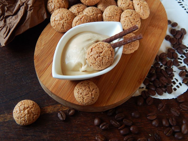 Migdałowe lody Amaretto Migdałowe lody Amaretto