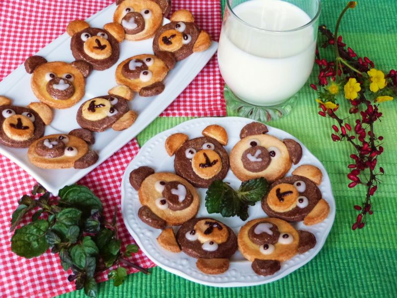 Migdałowo-kakaowe misie Migdałowo-kakaowe misie