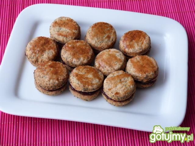 Migdałowo-makowe ciasteczka z marmoladą