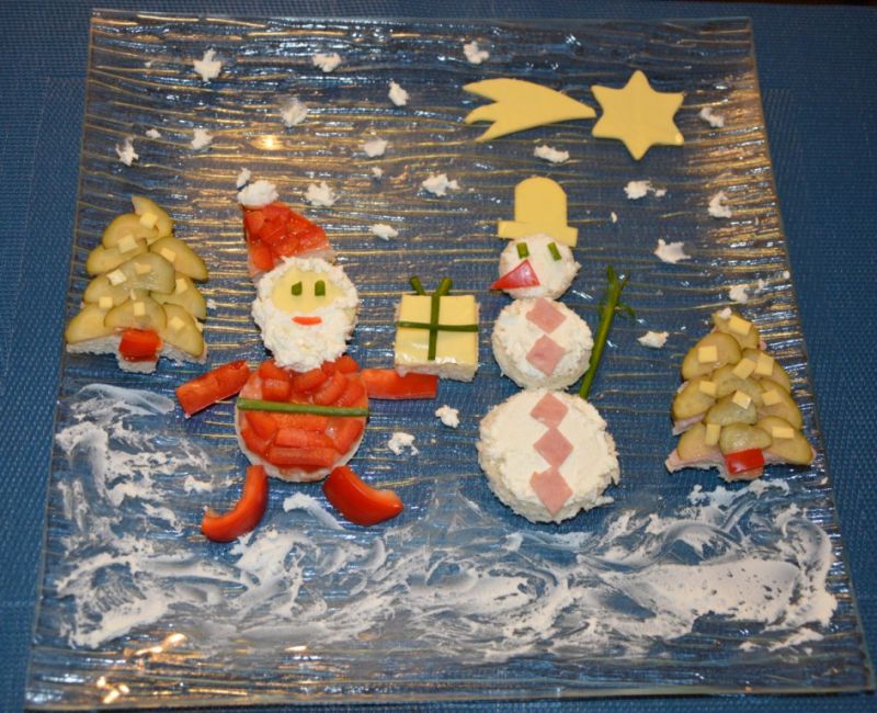 Mikołajkowe śniadanko dla niejadka :)