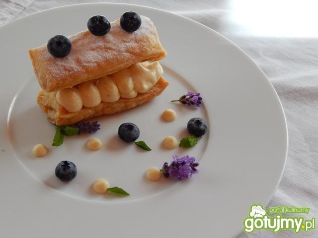 Mille-feuille z borówkami  Mille-feuille z borówkami