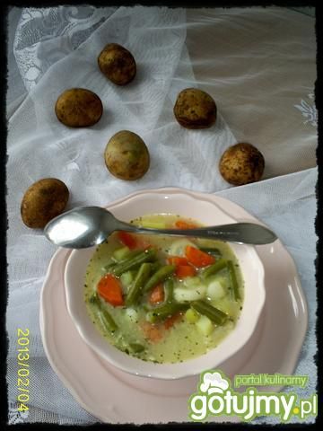 Miłosna zupka-lubczyk,fasolka i spółka