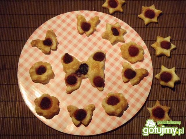 Mini ciasteczka francuskie z foremek Mini ciasteczka francuskie z foremek