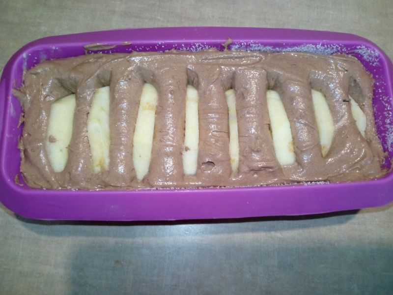 Mini ciasto czekoladowe z jabłkiem