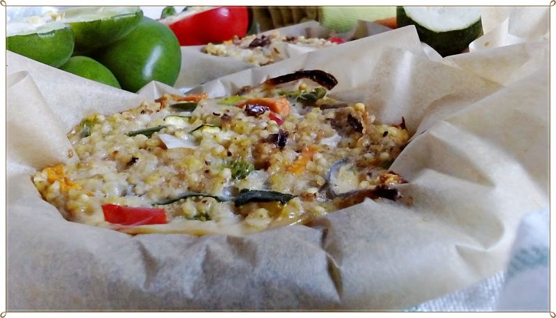 Mini frittaty jaglane z warzywami 