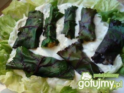 Mini gołąbki z botwinki Mini gołąbki z botwinki