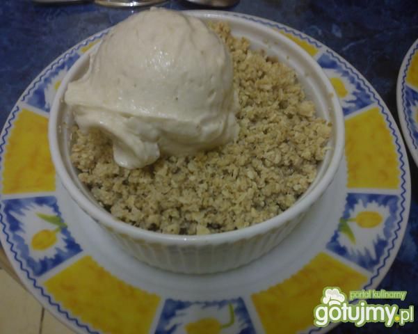 Mini jabłecznik z lodami