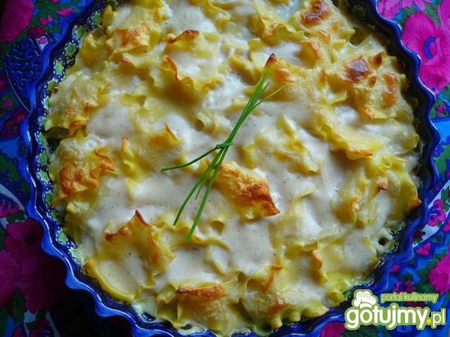 Mini lazania z łososiem