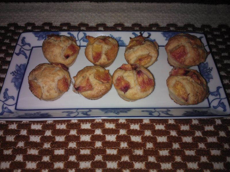 Mini muffinki z brzoskwiniami Mini muffinki z brzoskwiniami