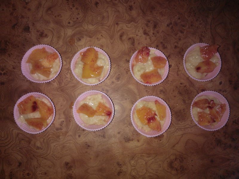 Mini muffinki z brzoskwiniami