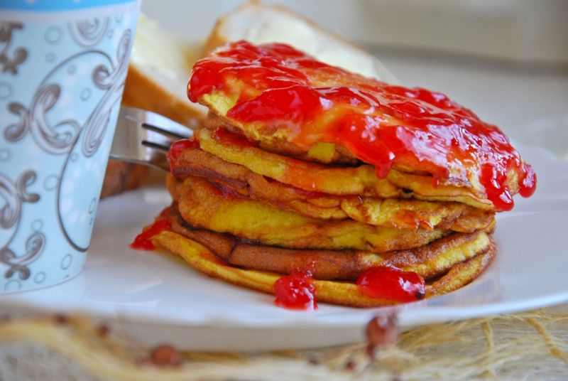 Mini omlety z dżemem