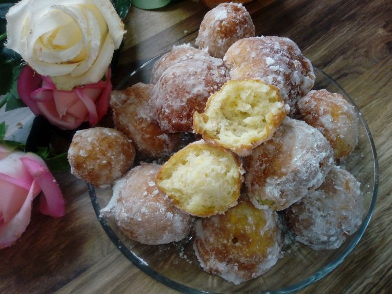 Mini pączki z serka homogenizowanego