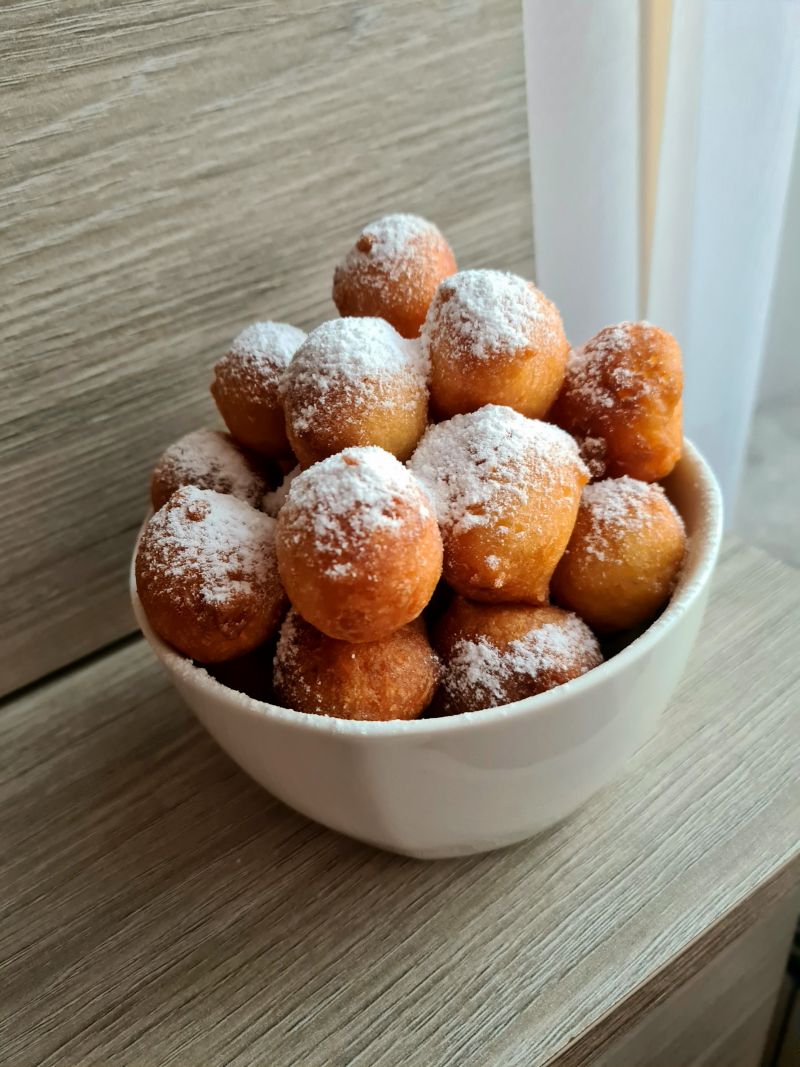 Mini pączki z serka waniliowego Mini pączki z serka waniliowego