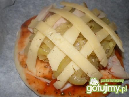 Mini pizzerinki z szynką i serem Mini pizzerinki z szynką i serem
